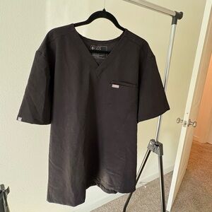 Figs Technical Collection Black Scrub Top